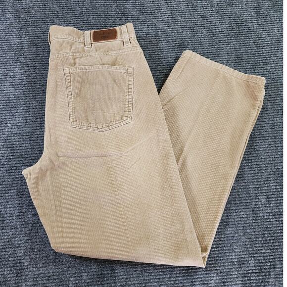 L. L. Bean Other - L. L. Bean Men's 36x32 Tan Corduroy Pants Standard Fit 5-Pocket Cotton Casual